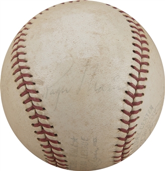 Roger Maris Vintage Single Signed OAL Cronin Baseball (JSA)